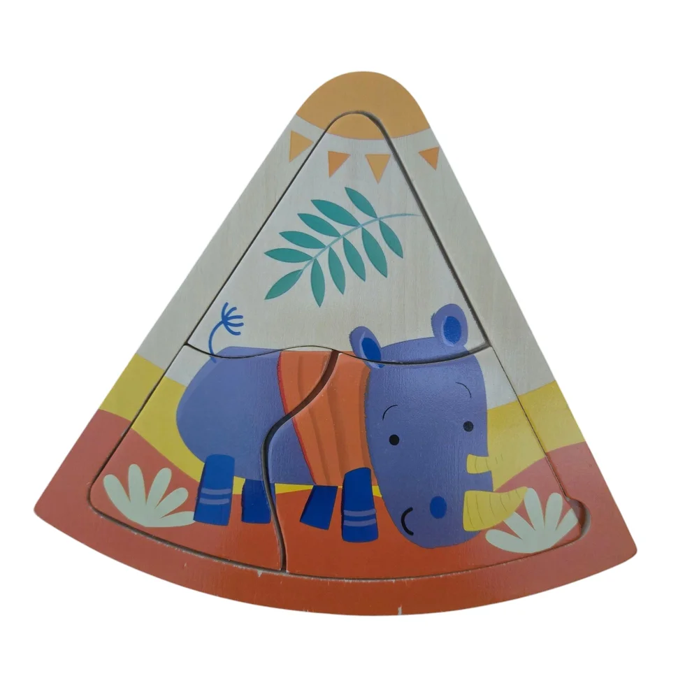 Animal Wood Pizza Puzzle Game